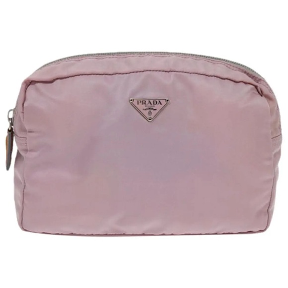 Prada Handbags - PRADA PINK NYLON POUCH